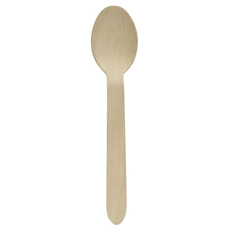 Lot de 30 cuillère à café en bois compostables pour pique-nique Fackelmann Move