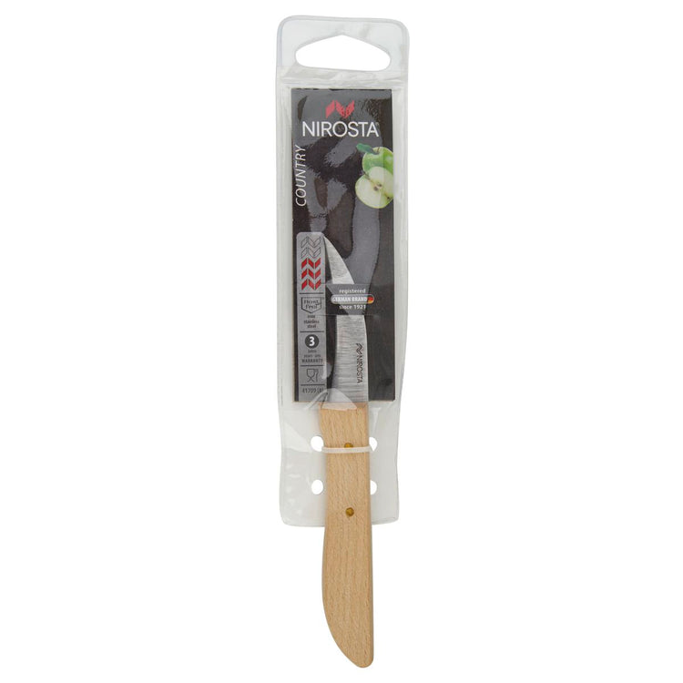 Couteau de cuisine éplucheur manche en bois Nirosta