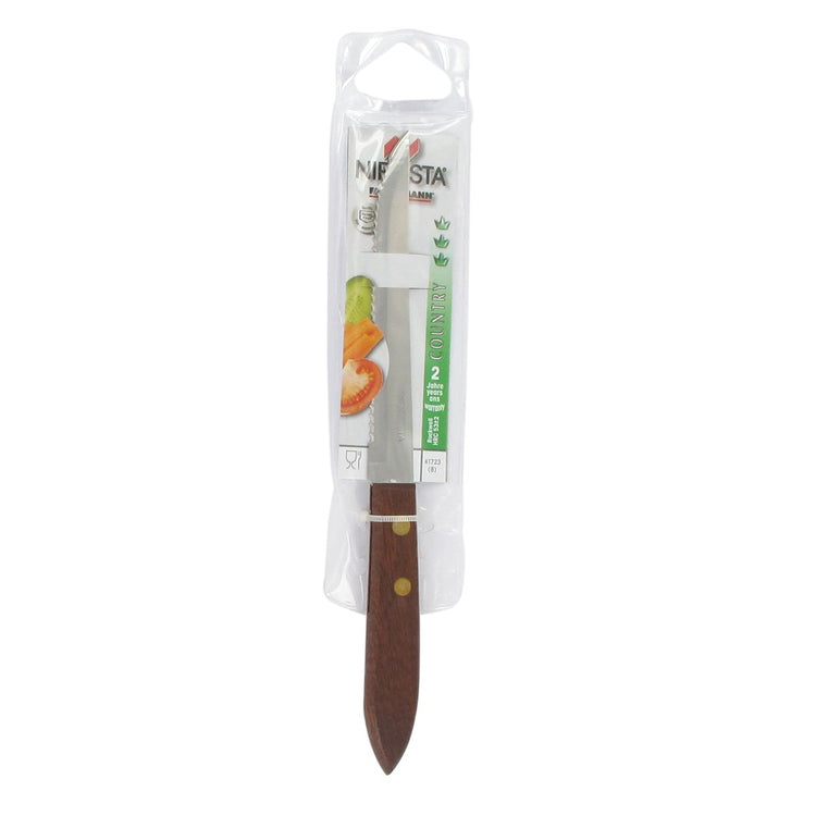 Petit couteau de cuisine avec manche en bois Nirosta