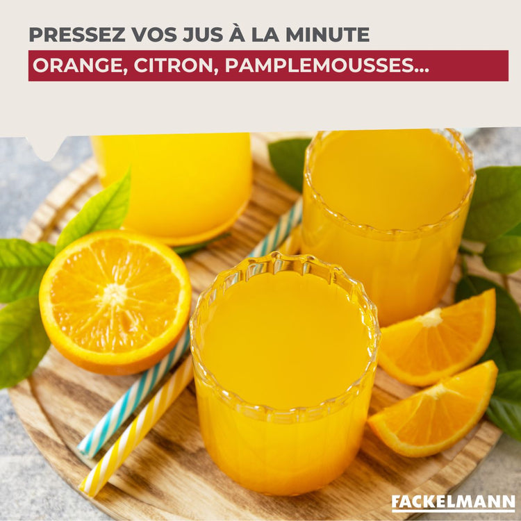 Presse-agrume avec réceptacle Fackelmann Colors Edition