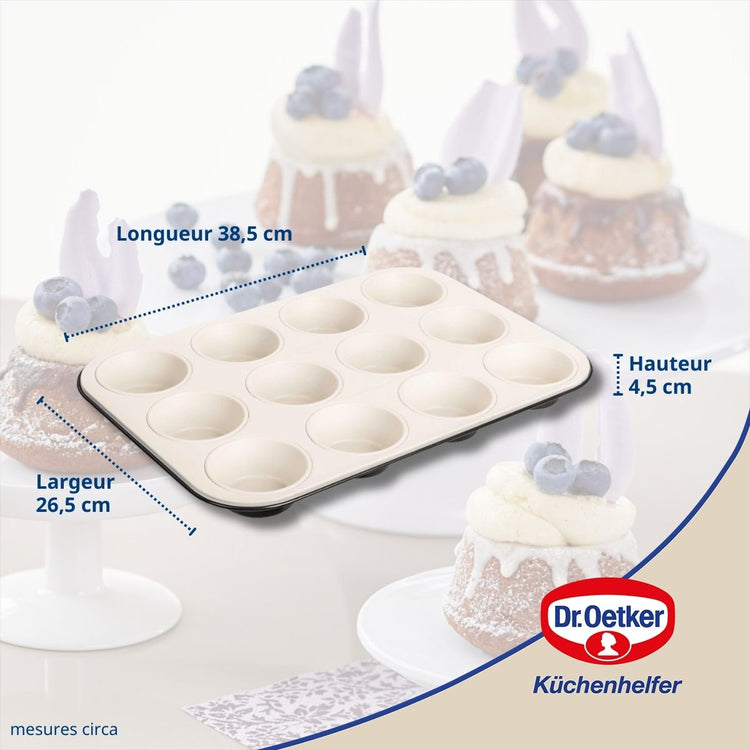 Moule à 12 muffins Dr. Oetker Exclusive