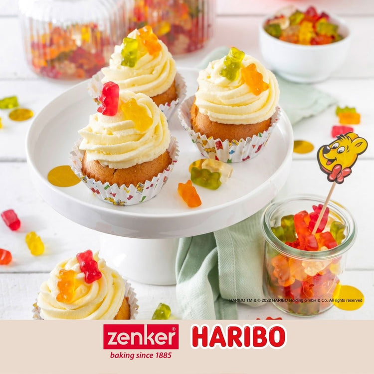 Lot de 24 piques apéritif avec décoration Zenker Haribo