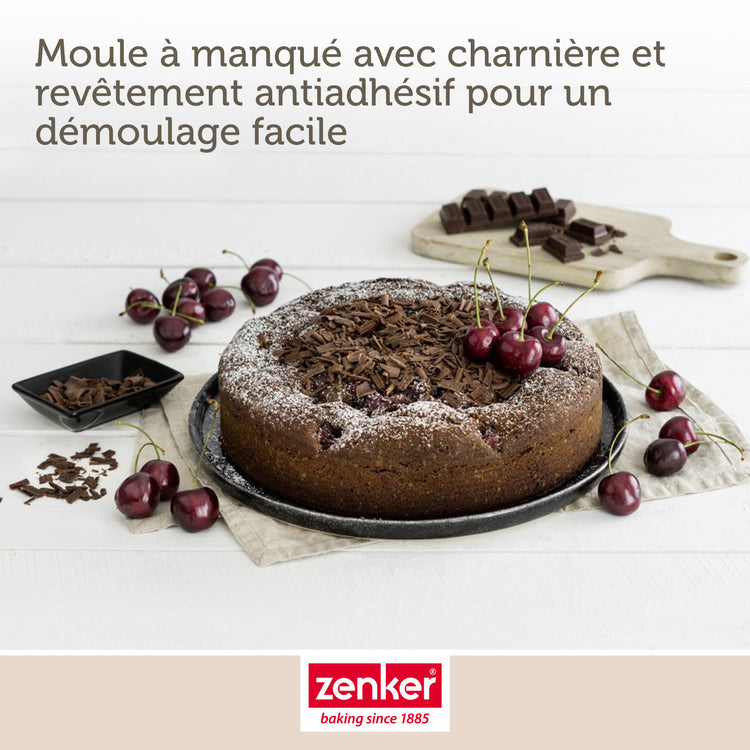 Moule à manqué à charnière 28 cm Zenker Black Metallic