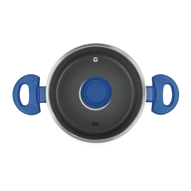 Faitout avec dosage d'huile et couvercle 20 cm Tasty Casserole