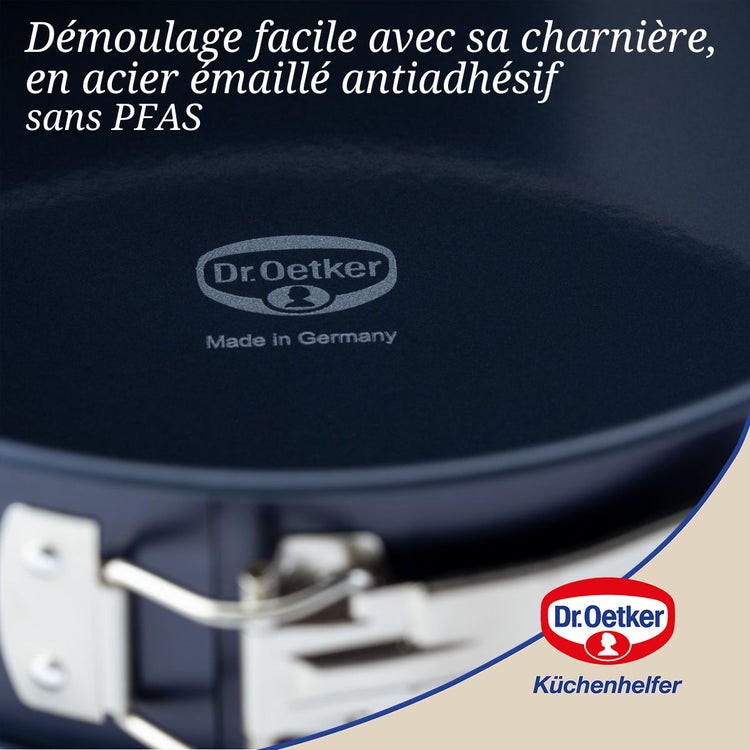 Lot de 2 moules à gâteaux 28/28 cm en acier Dr Oetker Back-Liebe