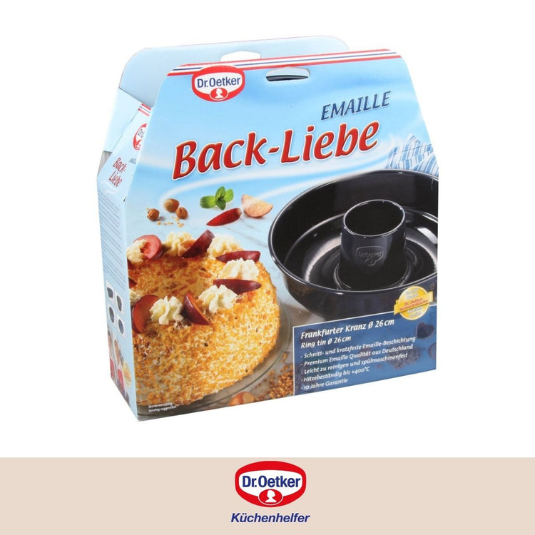 Lot de 2 moules à gâteaux 26,3/26,3 cm en acier Dr Oetker Back-Liebe