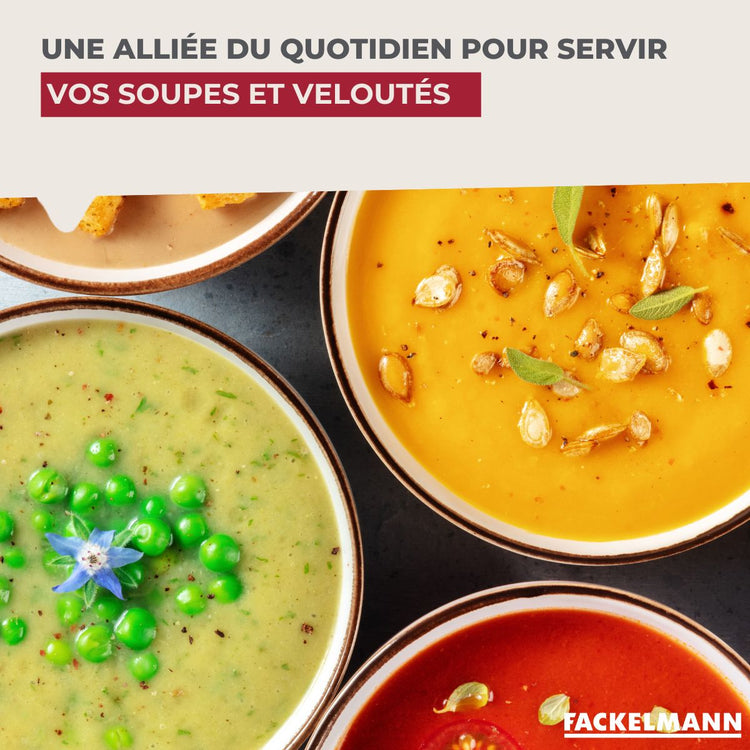 Ensemble de 2 Louches de cuisine inox 28 cm Fackelmann Oxford