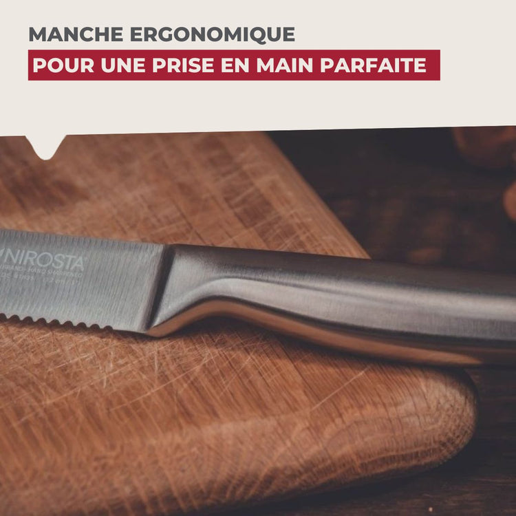 Set de 2 couteaux de cuisine 24 cm en inox Nirosta Star