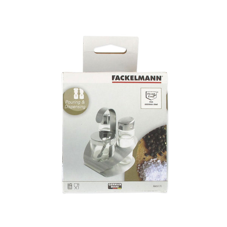 Ensemble de 2 Ensemble pour moutarde, sel et poivre Fackelmann