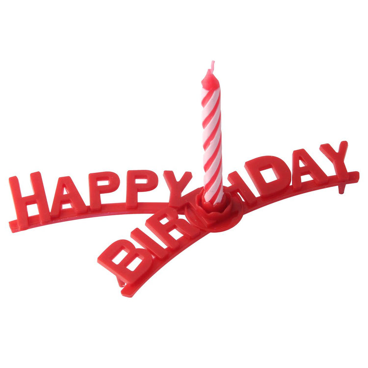 Ensemble de 2 supports "happy birthday" et 16 bougies d'anniversaire Fackelmann Rio Party