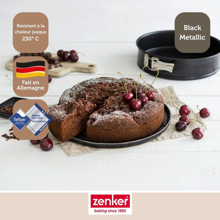 Ensemble de 2 Moules à manqué à charnière 26 cm Zenker Black Metallic