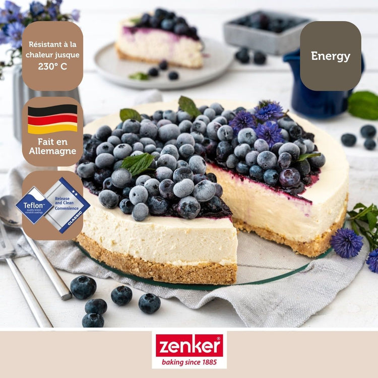 Ensemble de 2 Moules à manqué à charnière fond en verre 26 cm Zenker Energy