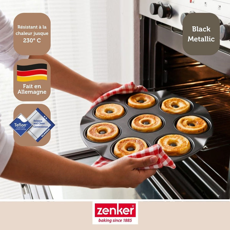 Ensemble de 2 Moules pour 16 beignets au four 33 cm Zenker Black Metallic