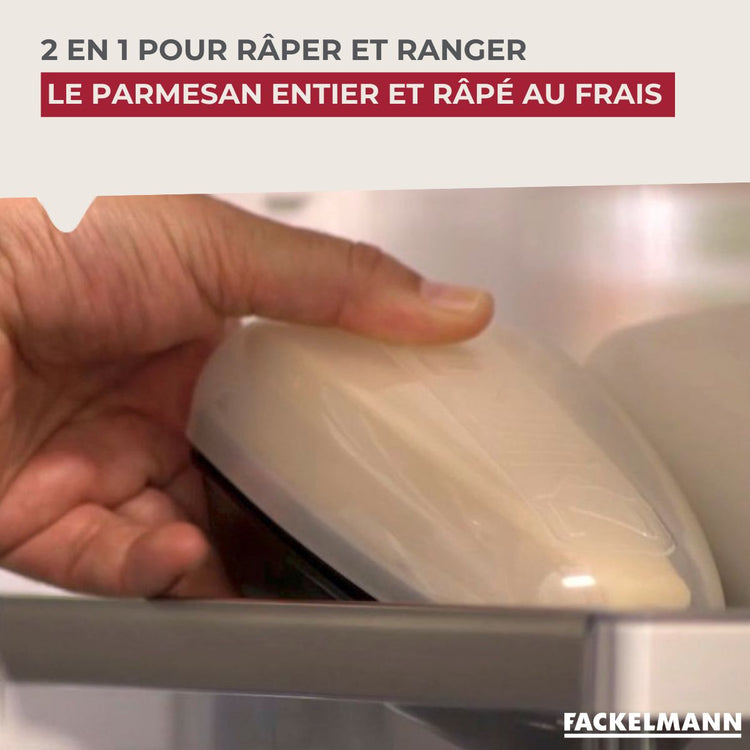 Râpe à parmesan et sa boîte de rangement Fackelmann Handmade Tradition