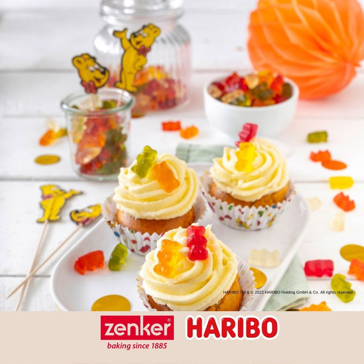Lot de 24 piques apéritif avec décoration Zenker Haribo