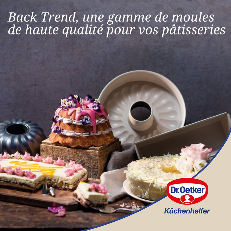 Moule à manqué et à savarin double fond 28 cm Dr.Oetker Back Trend