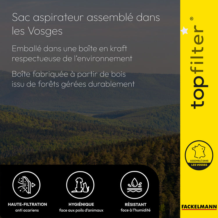 Lot de 4 sacs aspirateur iRobot TopFilter Premium