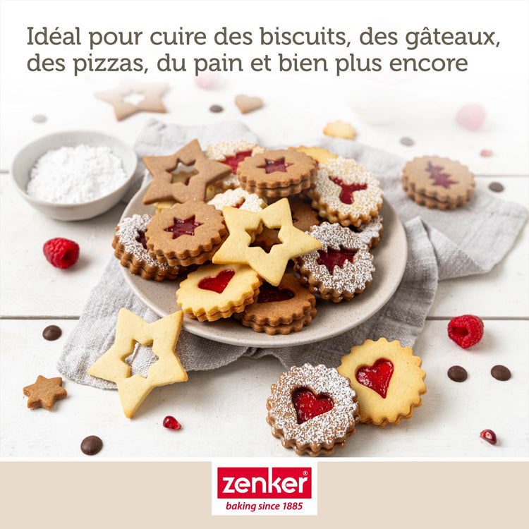 Plaque de cuisson four extensible de 37 à 52 cm Zenker Perfect Black +