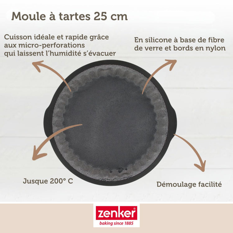 Moule à tarte Zenker Silicone fibre de verre