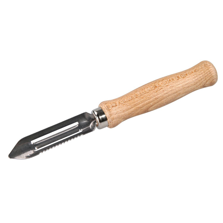 Lot de 2 éplucheurs à asperges manche en bois Fackelmann