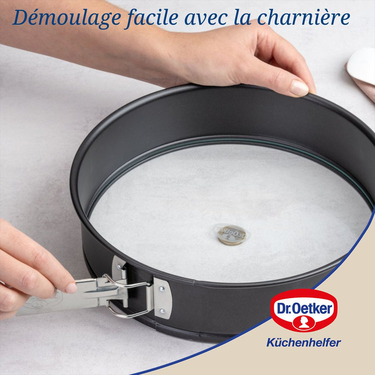 Ensemble de 2 Moules à manqué à charnière 26 cm Dr.Oetker Tradition