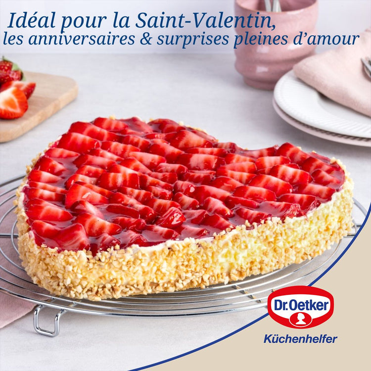 Ensemble de 2 Moules à gâteau cœur 24 cm Dr Oetker Tradition