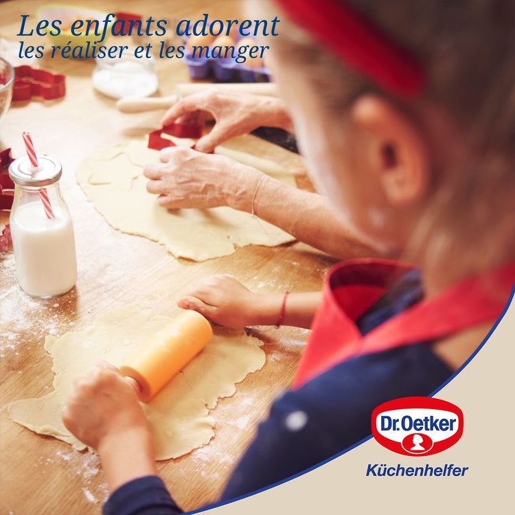 Ensemble de 2 Emporte-pièces biscuit linzer motif smiley Dr Oetker Noël