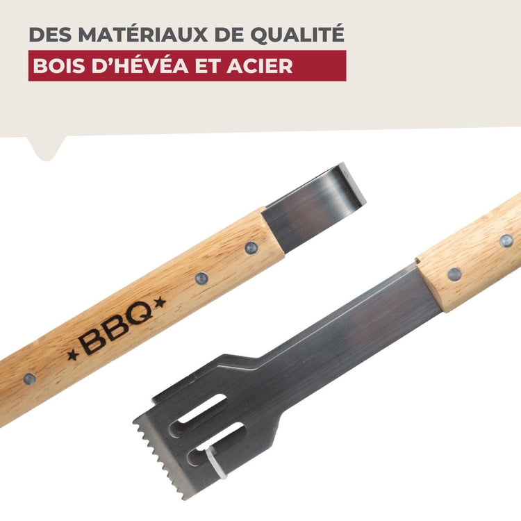 Set de 2 ustensiles de cuisine pince cuisson viande Fackelmann Barbecue