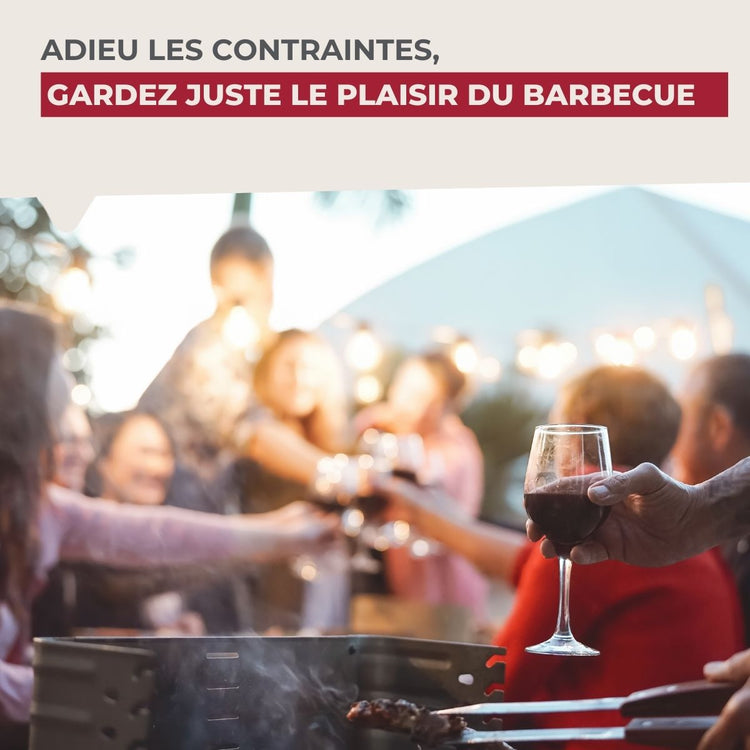 Ensemble de 2 Grilles de barbecue 35 x 25,5 x 54 cm Fackelmann BBQ Edition