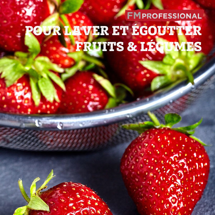 Ensemble de 2 Passoires inox XL 24 cm FM Professional