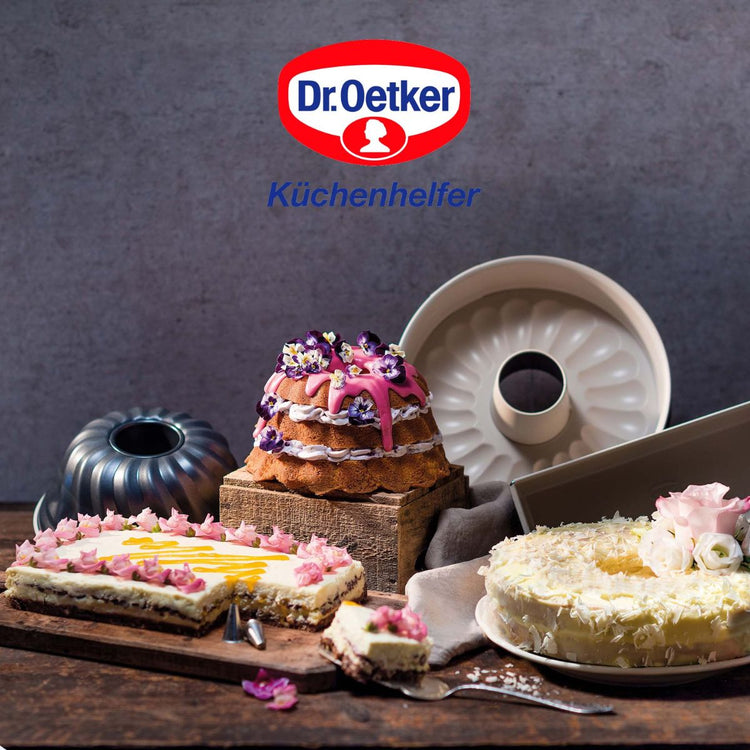 Ensemble de 2 Moules à charnière rectangulaire 38 x 25 cm Dr Oetker Back-Trend