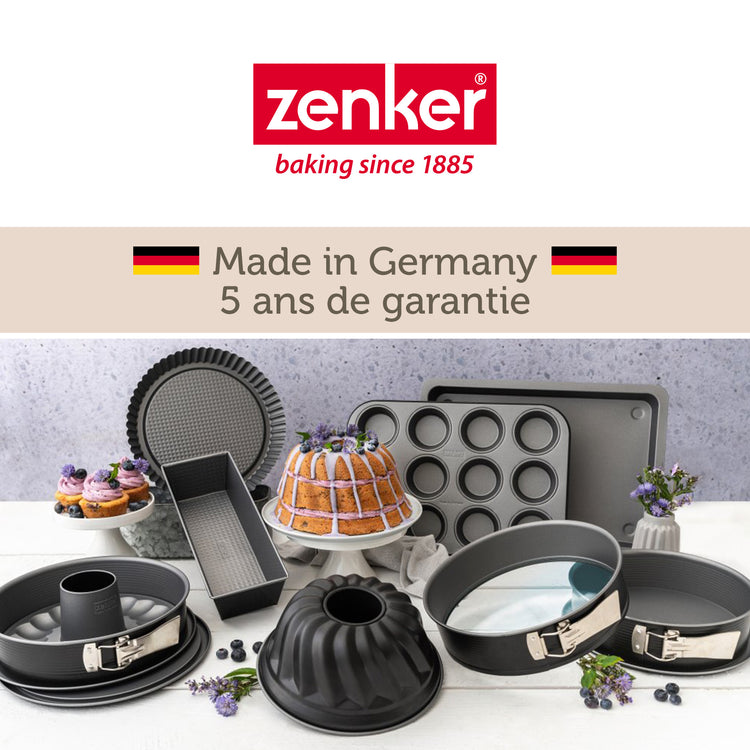 Ensemble de 2 Moules à manqué à charnière en acier 28 cm Zenker Energy