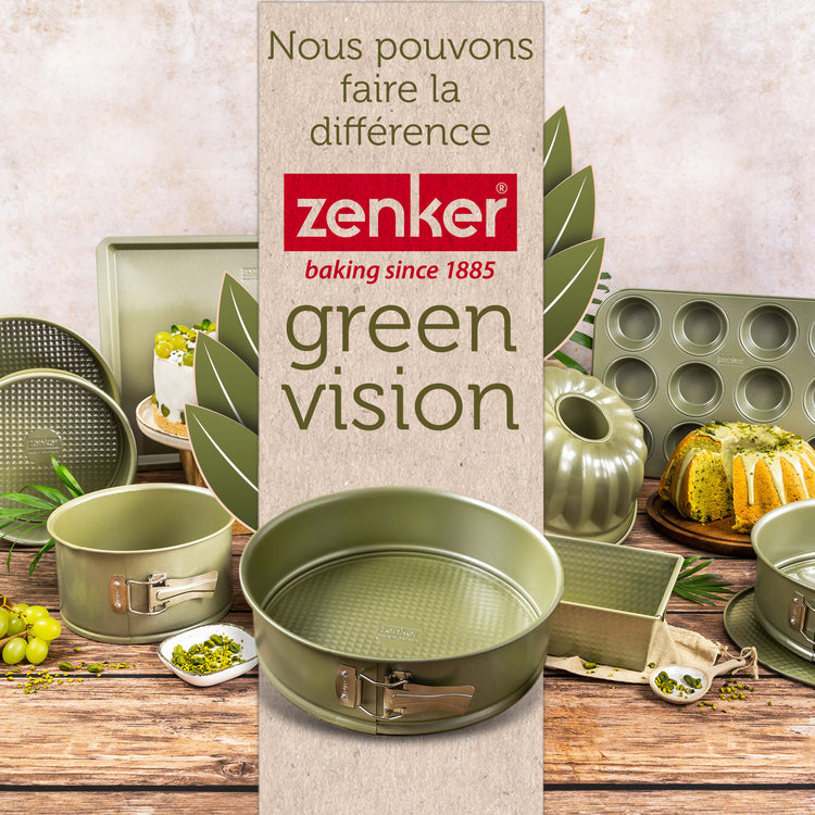 Ensemble de 2 Moules à manqué à charnière 24 cm Zenker Green Vision