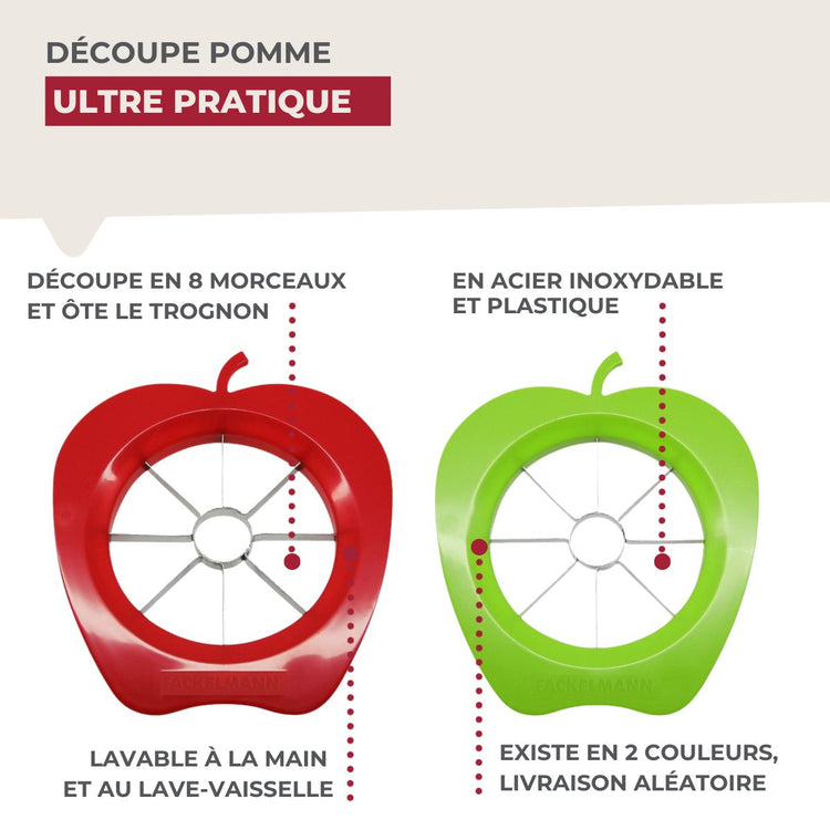 Coupe pomme en quartier Fackelmann Colors Edition