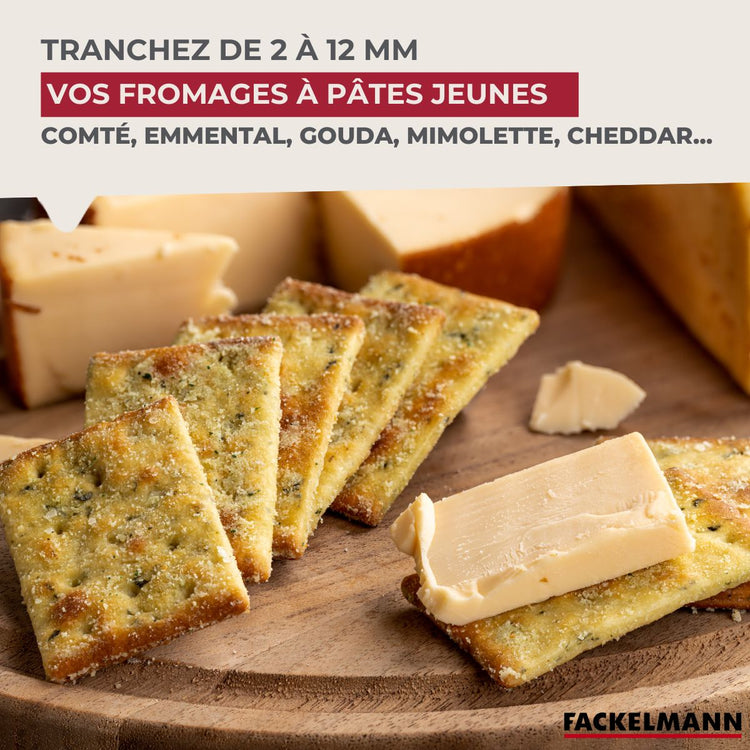 coupe tranche fromage en inox fackelmann spécialités culinaires
