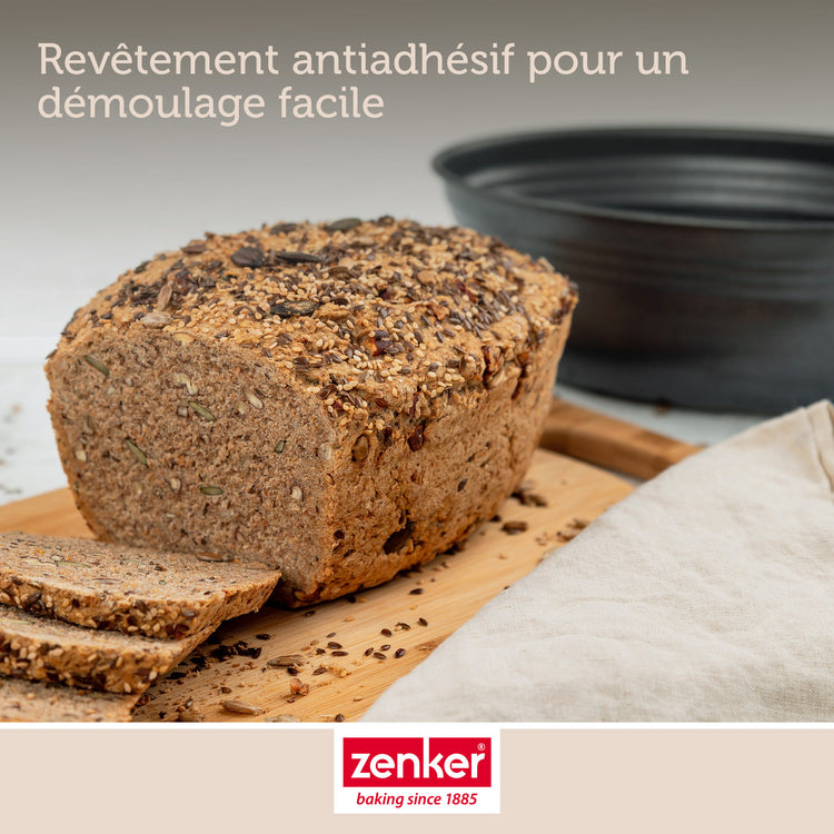 Moule à pain ovale Zenker Black Metallic