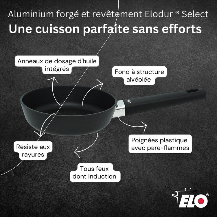 Poêle 16 cm antiadhésive sans PFAS Elo Smart Wave