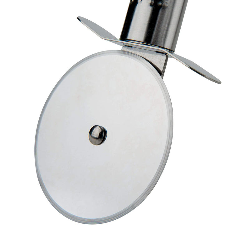 6 Planches à pizza et tarte flambée en bois 30 cm et Roulette à pizza en inox Fackelmann