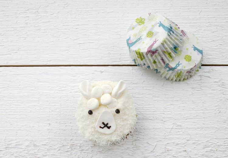 Lot de 50 moules à muffins en papier motif lama et cactus 7 cm Zenker Smart Pastry