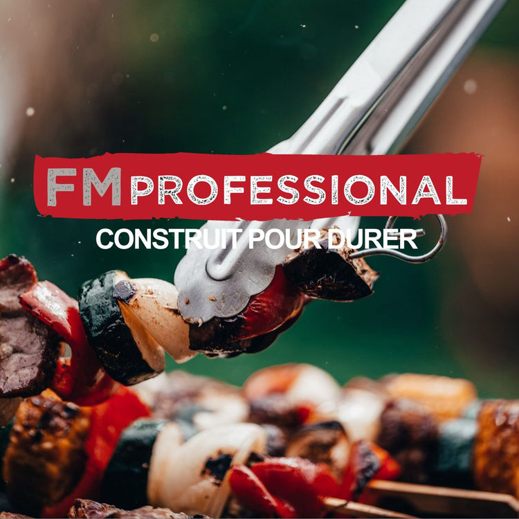 Brosse à nettoyer le barbecue 28 cm bois et acier FM Professional