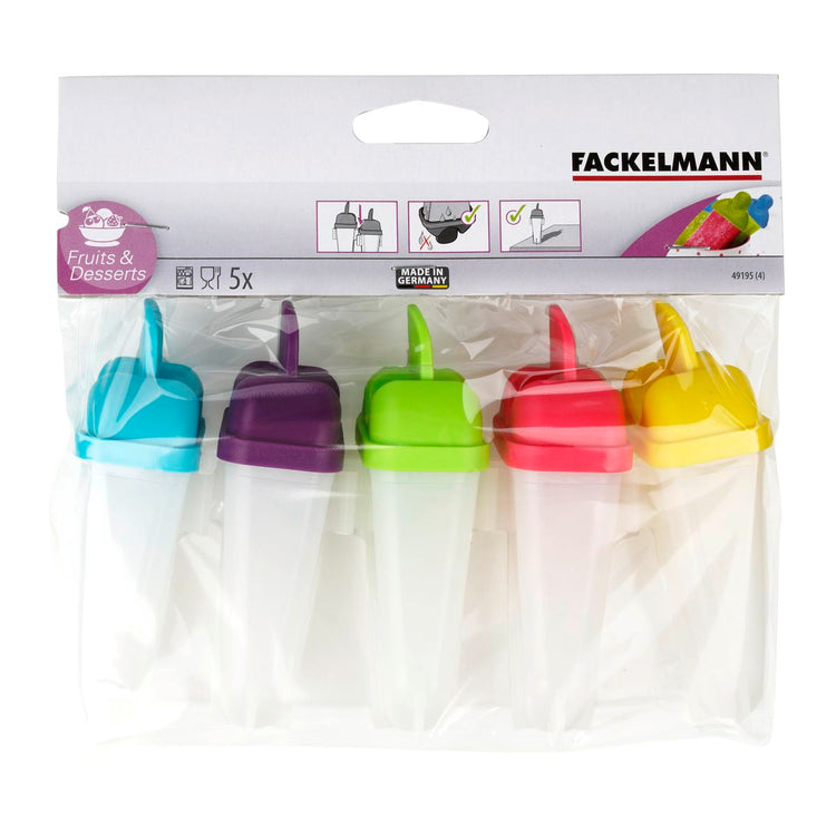Lot de 5 moules pour glaces à l'eau maison Fackelmann