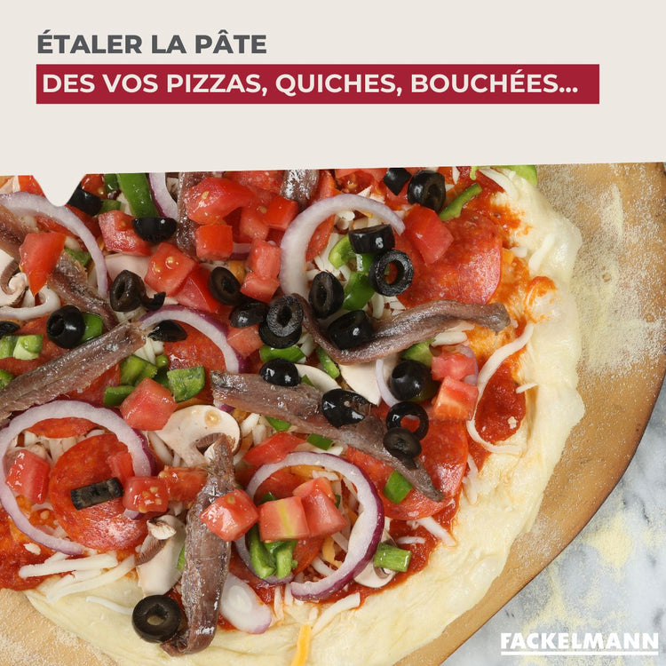 Petit rouleau à pâtisserie en bois Fackelmann Wood Edition