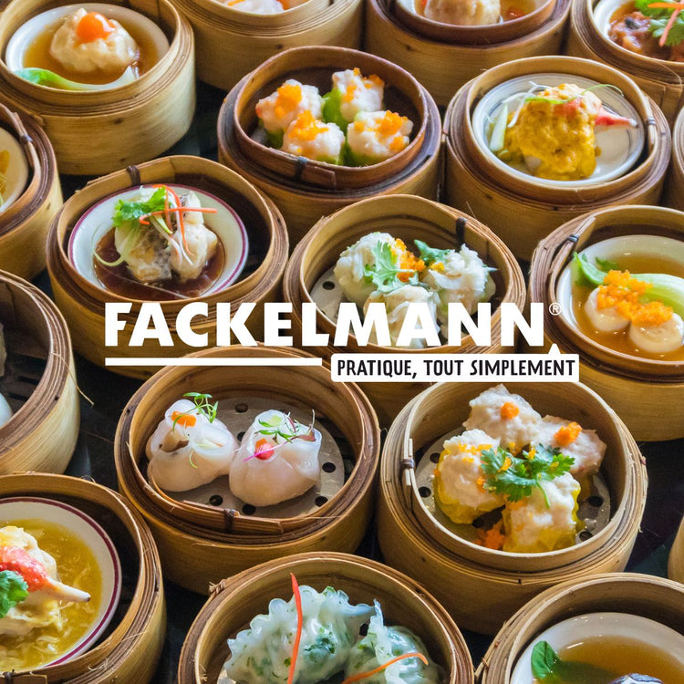 Lot de 10 paires de baguettes de 23cm en bambou Fackelmann Asia Line