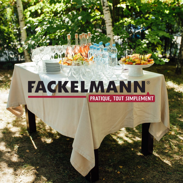 Lot de 4 pinces pour nappe en acier inoxydable Fackelmann Tecno