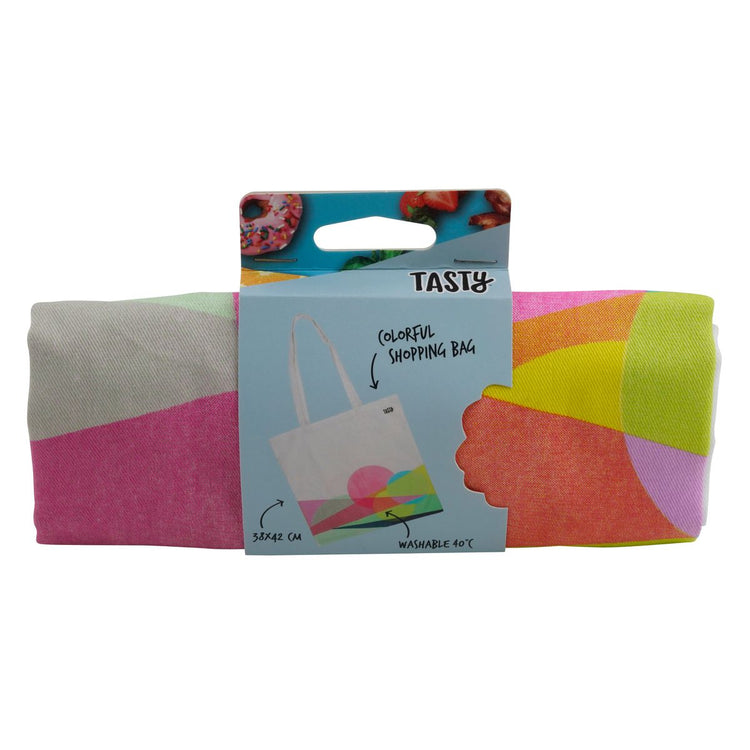 Sac de course type totebag en coton Tasty Green