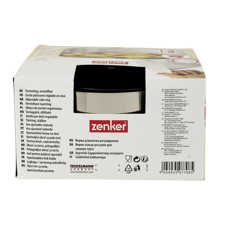 Cercle de pâtisserie réglable Zenker