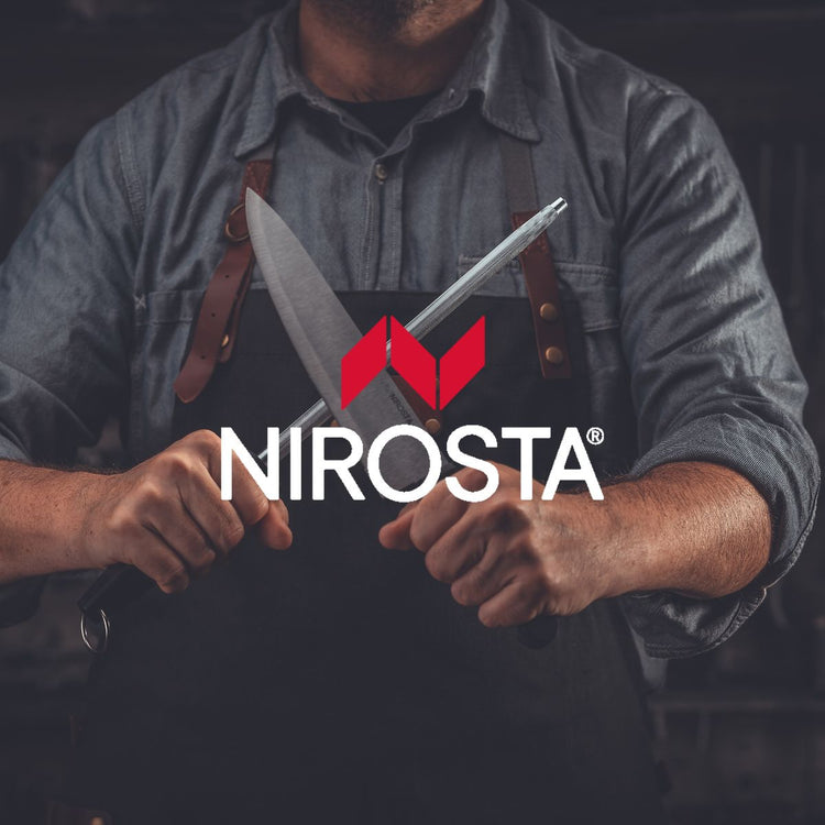 Ensemble de 4 couteaux 22 à 33 cm Nirosta Fit et 1 support mural magnétique