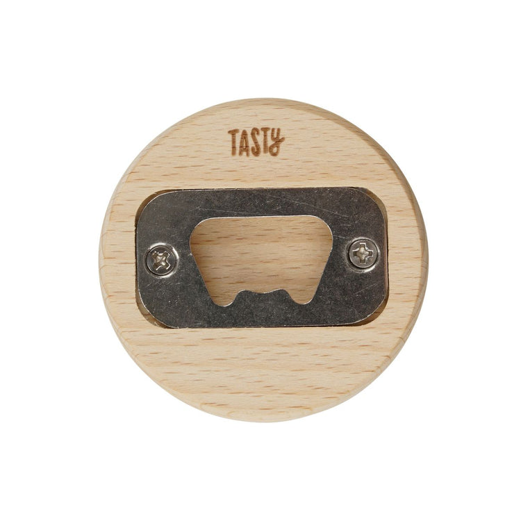 Décapsuleur rond en bois Tasty Green