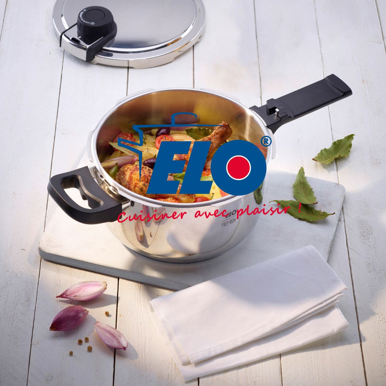 Autocuiseur vapeur en acier inoxydable 18/10 22 cm 4,5 litres Elo Mistral Premium