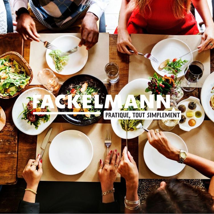 Set 2 poêles 20 et 24 cm en inox et couvercles verres Fackelmann Geneva